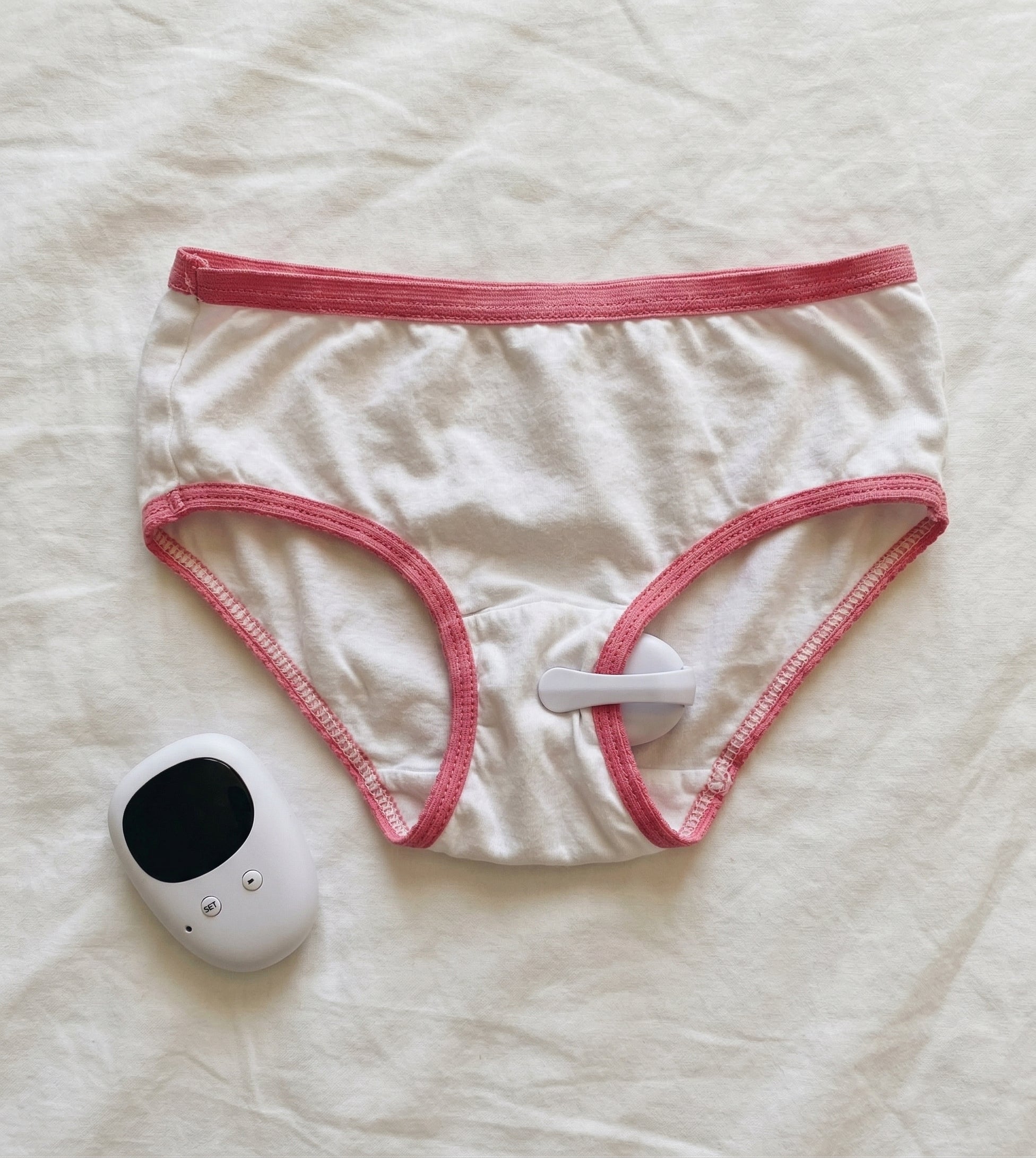 NightGuard sensor clipped to underwear